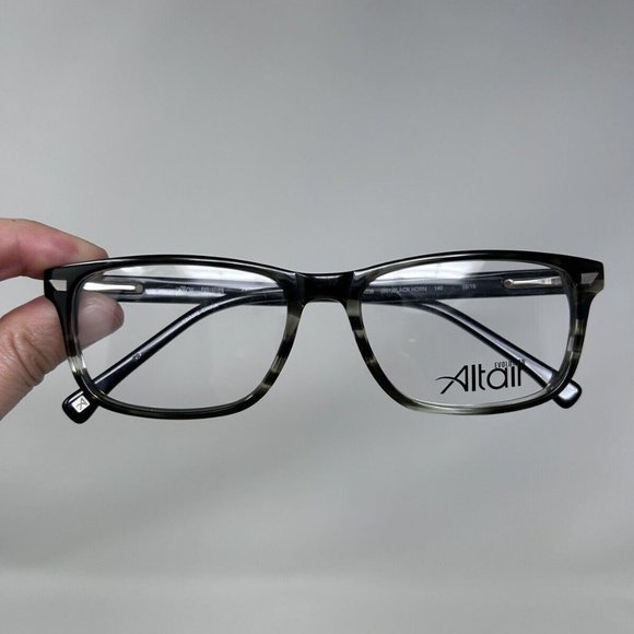 ALTAIR EVOLUTION EYEGLASSES A4036 FRAMES (001) BLACK HORN 54 [] 17 140 DEMOS - Picture 12 of 13
